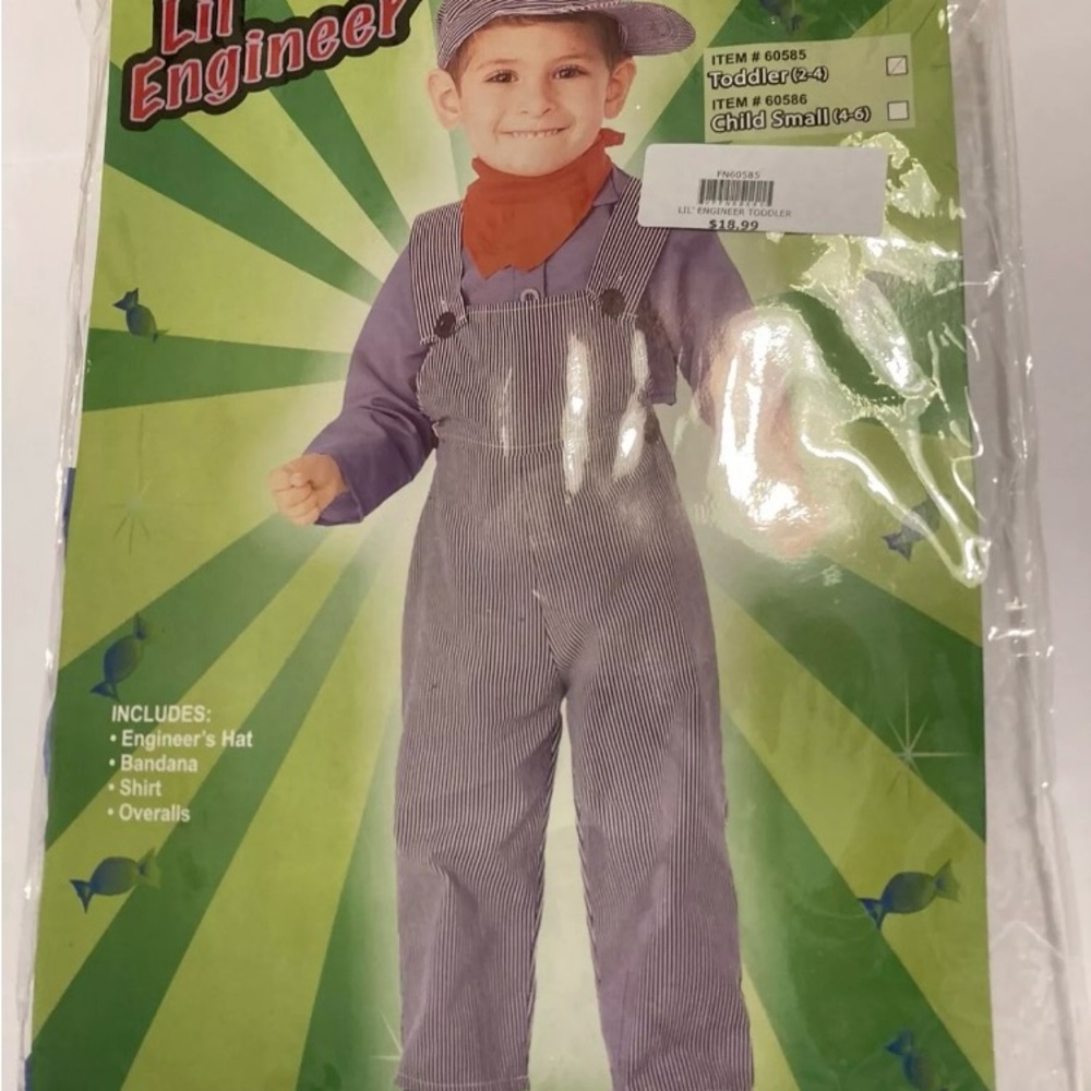 Forum novelties lil’ engineer toddler (2-4) costume outfit